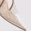 Παπούτσια με τακούνι σλινγκμπακ «Diamanta» με ψεύτικες πέρλες