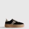 Παπούτσια Sneakers με χοντρή σόλα από καουτσούκ και λεοπάρ μοτίβο