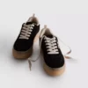 Παπούτσια Sneakers με χοντρή σόλα από καουτσούκ και λεοπάρ μοτίβο