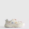 Παπούτσια Sneakers με χοντρό πέλμα και λουλουδάτα μοτίβα