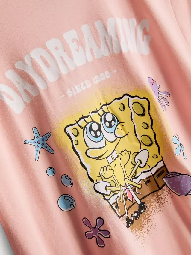Πιτζάμες με χαρακτήρα Spongebob Squarepants από βαμβάκι