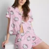 Πιτζάμες σορτς τύπου «boyfriend» με μοτίβο Hello Kitty