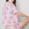 Πιτζάμες σορτς τύπου «boyfriend» με μοτίβο Hello Kitty