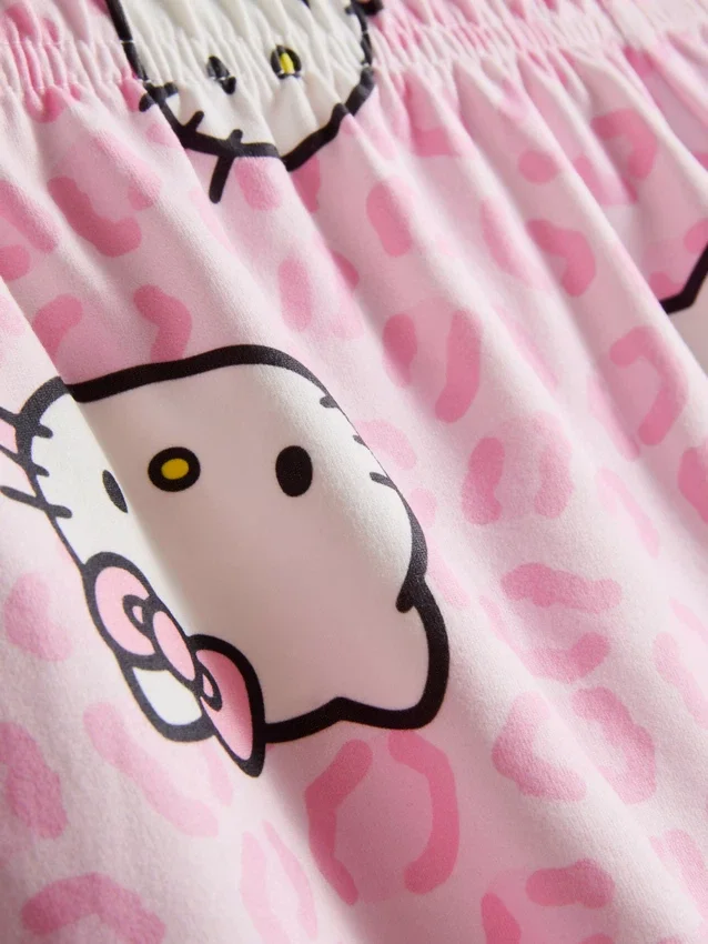 Πιτζάμες σορτς τύπου «boyfriend» με μοτίβο Hello Kitty