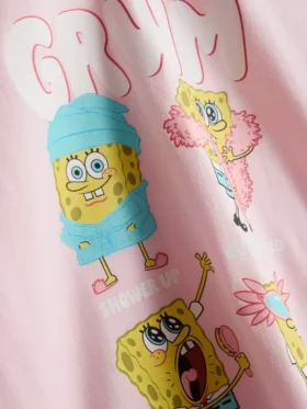 Πιτζάμες SpongeBob SquarePants με σχέδια, κοντό παντελόνι