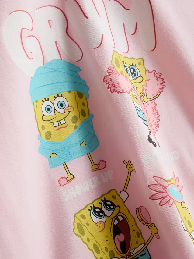 Πιτζάμες SpongeBob SquarePants με σχέδια, κοντό παντελόνι