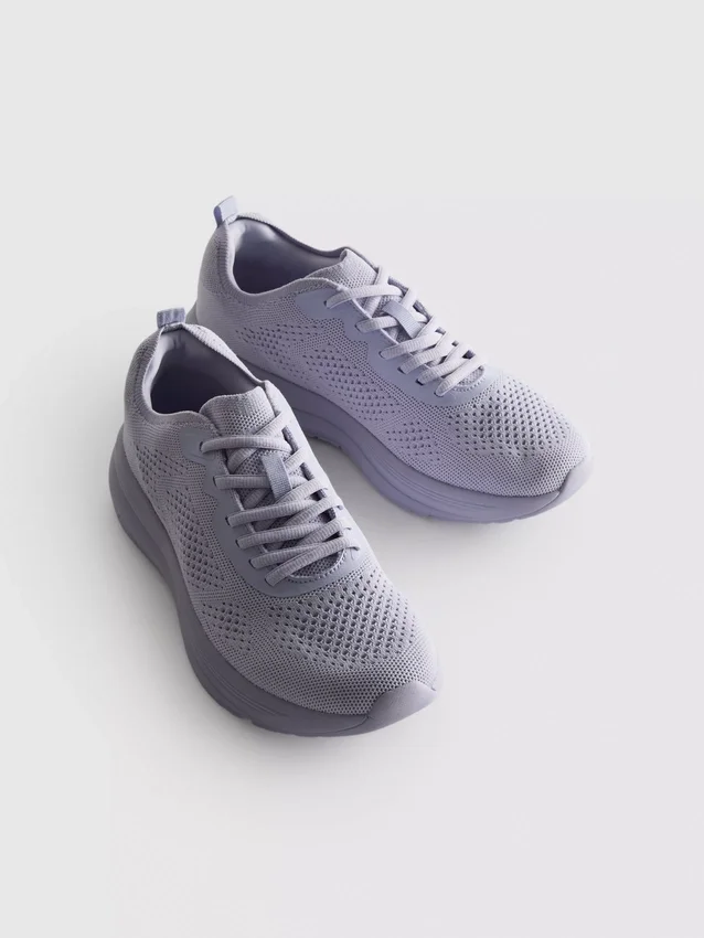 Πλεκτά Sneakers με κορδόνια