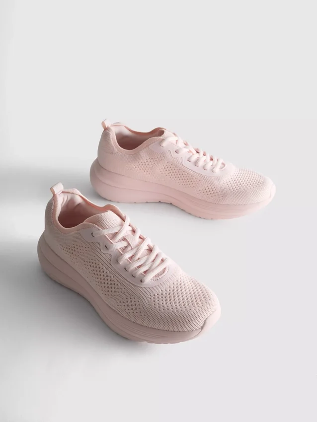 Πλεκτά Sneakers με κορδόνια