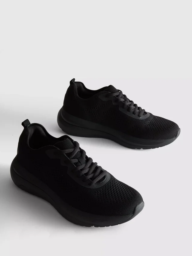 Πλεκτά Sneakers με κορδόνια