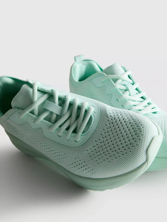 Πλεκτά Sneakers με κορδόνια