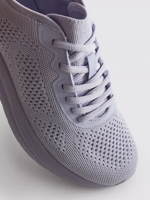 Πλεκτά Sneakers με κορδόνια