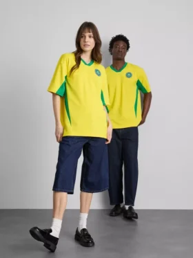 Πουκάμισο Brazil με κοντά μανίκια από πλέγμα