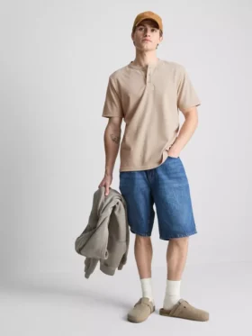 Πουκάμισο Henley με υφή