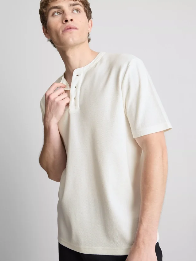 Πουκάμισο Henley με υφή
