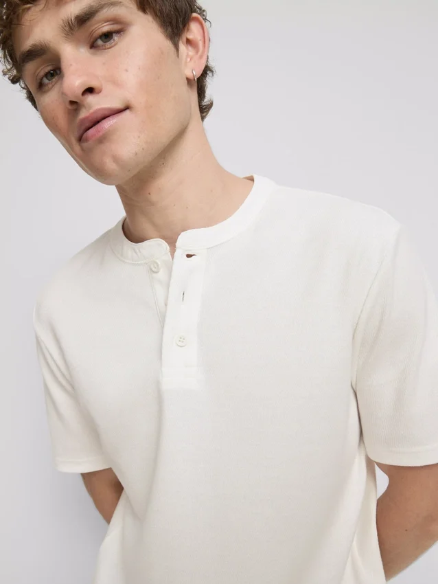 Πουκάμισο Henley με υφή