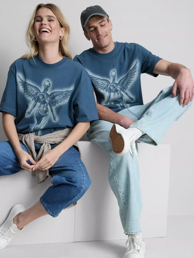 Πουκάμισο με γραφικό «Nirvana Angel»