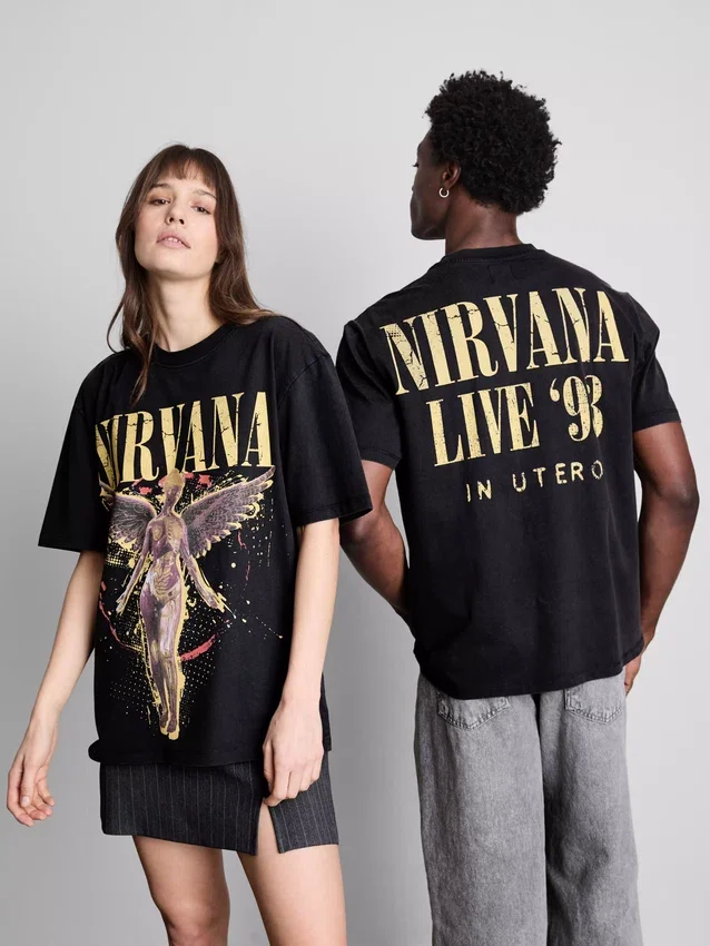 Πουκάμισο με γραφικό «Nirvana Angel»