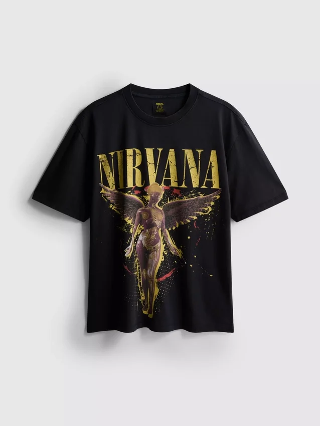 Πουκάμισο με γραφικό «Nirvana Angel»
