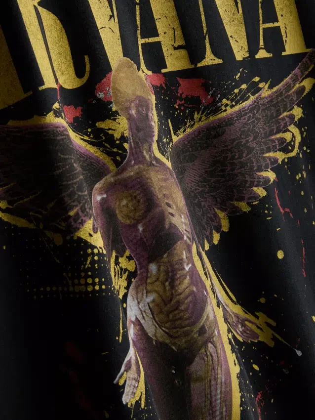 Πουκάμισο με γραφικό «Nirvana Angel»