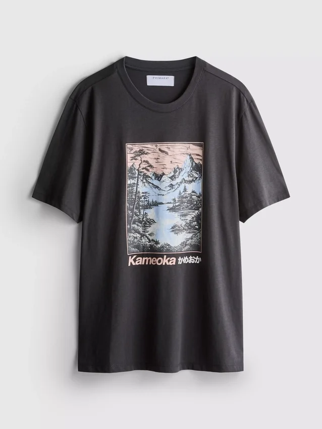 Πουκάμισο με γραφικό σχέδιο Kameoka