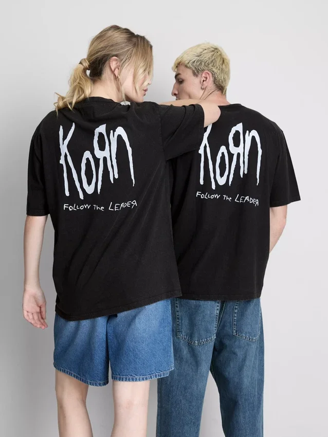 Πουκάμισο με γραφικό σχέδιο Korn