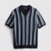 Πουκάμισο με πλεκτό ύφασμα και ραβδώσεις