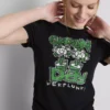 Πράσινο παιδικό μπλουζάκι «Green Day» με πτυχώσεις, με υψηλή περιεκτικότητα σε βαμβάκι