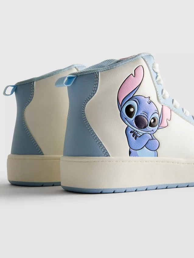 Ψηλά πάνινα παπούτσια με θέμα τον Stitch της Disney