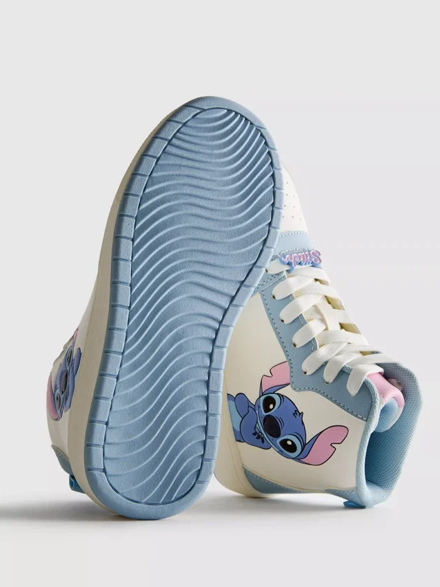 Ψηλά πάνινα παπούτσια με θέμα τον Stitch της Disney
