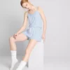 Ριγέ πιτζάμες τύπου «shorty»