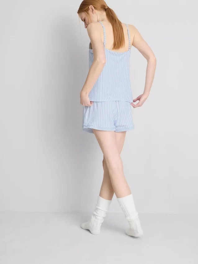 Ριγέ πιτζάμες τύπου «shorty»