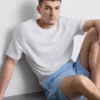 Ριγέ σετ πιτζάμας με κοντό μανίκι