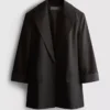 Σακάκι oversized με μονό στήθος