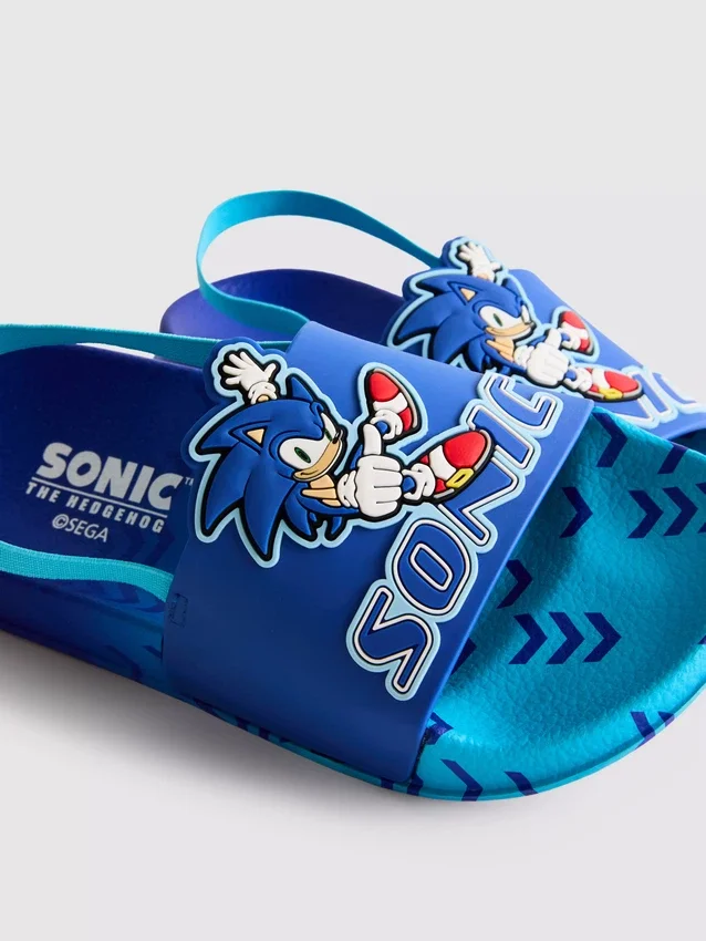 Σανδάλια με λουράκι πίσω με θέμα τον Sonic the Hedgehog