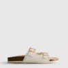 Σανδάλια με πέλμα με λεπτομέρειες κοπής με λέιζερ