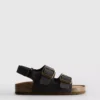 Σανδάλια slingback με διπλό λουράκι με αγκράφα