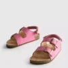 Σανδάλια slingback με διπλό λουράκι με αγκράφα