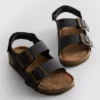 Σανδάλια slingback με διπλό λουράκι με αγκράφα