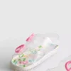 Σανδάλια τύπου slingback από ζελέ με γκλίτερ και διπλό λουράκι με αγκράφα
