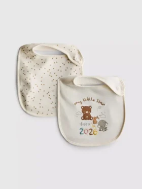 Σετ 2 σαλιάρες «Born in 2026»