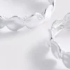 Σετ 2 βραχιόλια από λιωμένο μέταλλο