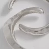 Σετ 2 βραχιόλια από λιωμένο μέταλλο