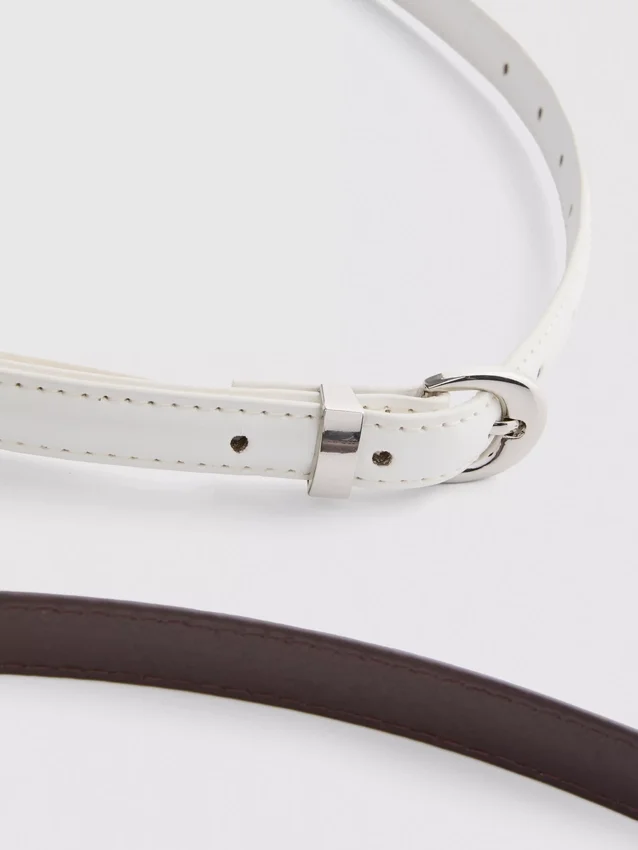 Σετ 2 ζωνών με αγκράφα σε σχήμα ημισελήνου