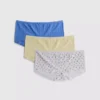 Σετ 3 μίνι σορτς τύπου «boy shorts» με πλέξη pointelle