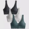 Σετ 3 τεμαχίων χωρίς ραφές με V-neck