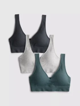 Σετ 3 τεμαχίων χωρίς ραφές με V-neck