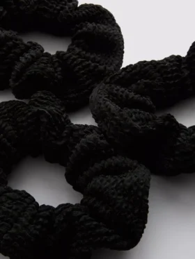 Σετ 3 τσαλακωτών λαστιχωτών κορδονιών για τα μαλλιά