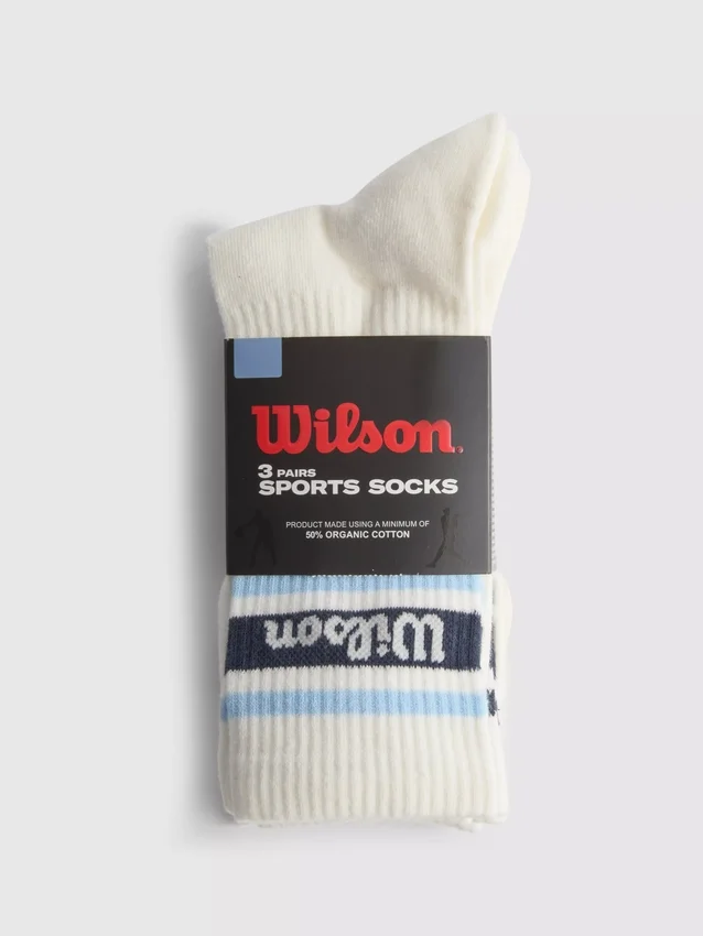 Σετ 3 ζευγών αθλητικών καλτσών Wilson