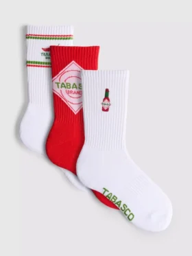 Σετ 3 ζευγών καλτσών Tabasco