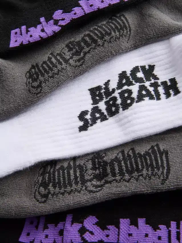 Σετ 3 ζευγών μαύρων καλτσών Sabbath